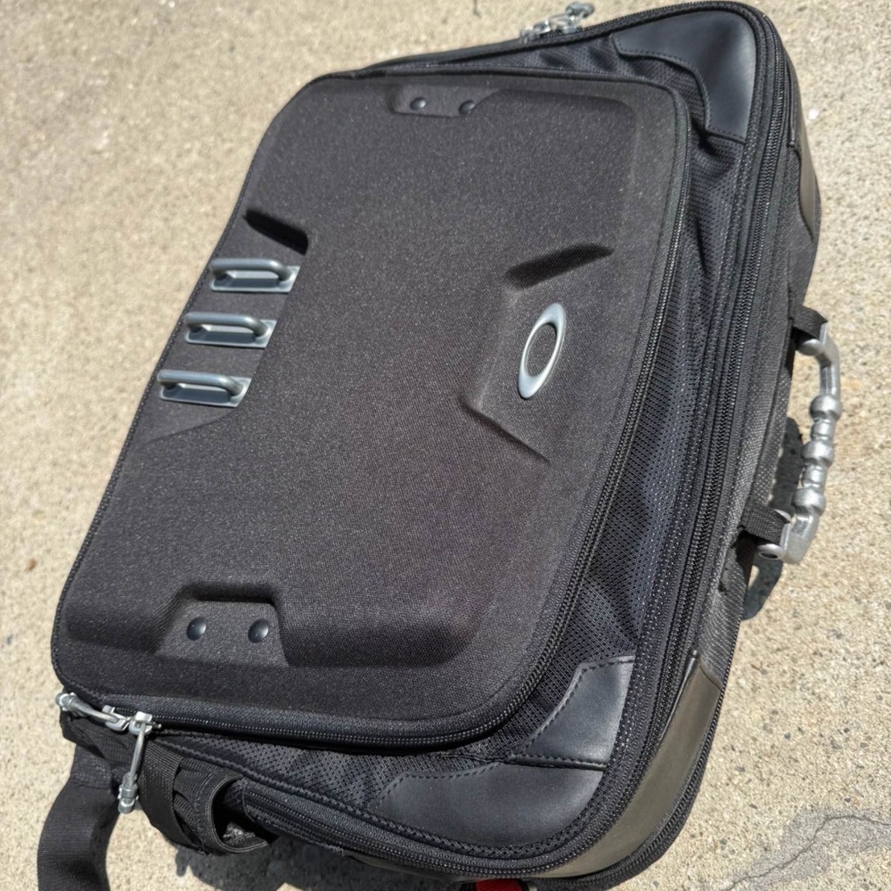 Oakley Black and Silver Tech Backpack